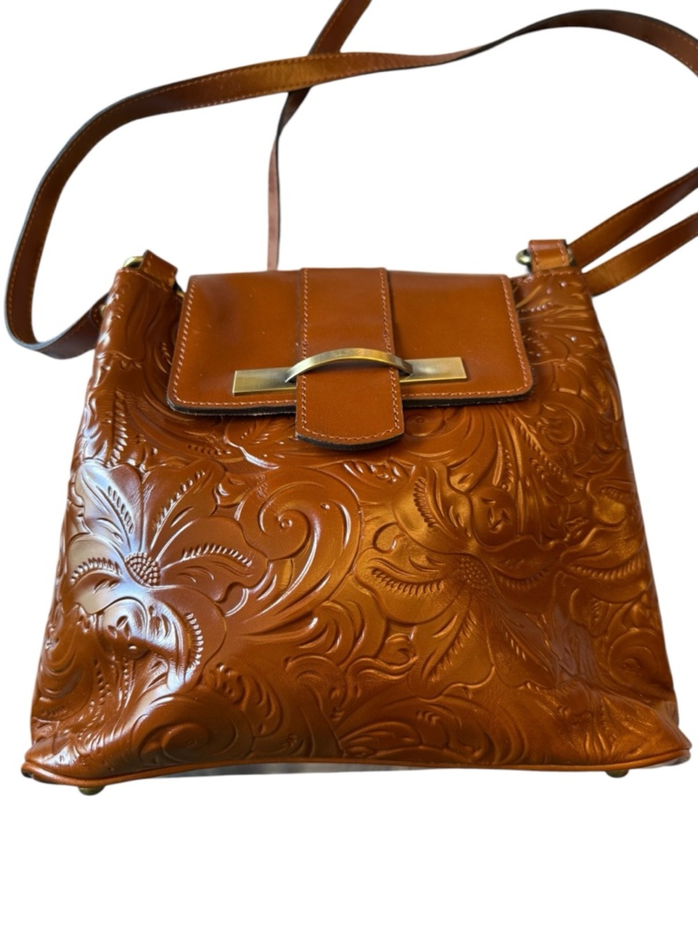 Patricia Nash NEW Women's LARONE Shoulder Bag Leather Florence $269 Western Boho